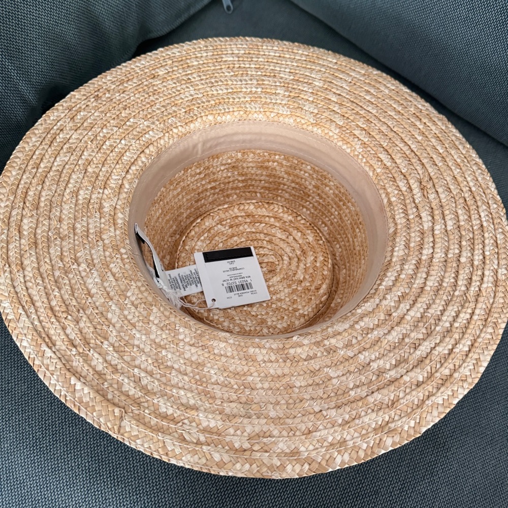 coach Raffia Brimmed Hat With Scarf c9126 - Picture 3 of 6